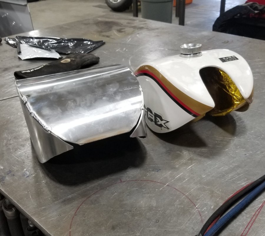 Photo Motorcycle Fuel Tanks Reaper Custom Fabrication Matt Greene welding King Tobaccoville Winston-Salem NC
