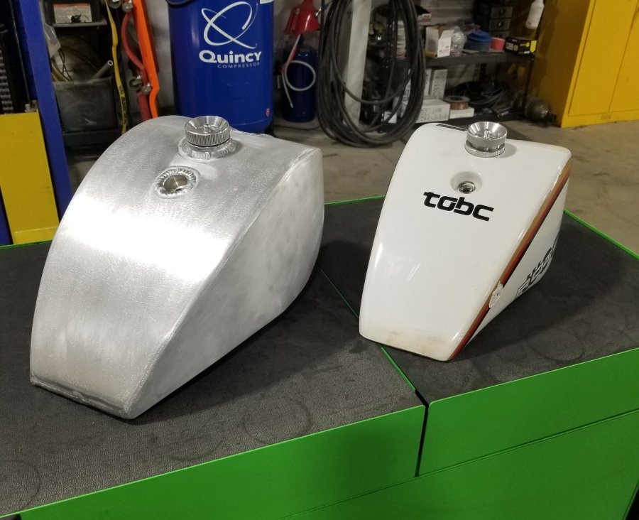 Photo Motorcycle Fuel Tanks Reaper Custom Fabrication Matt Greene welding King Tobaccoville Winston-Salem NC