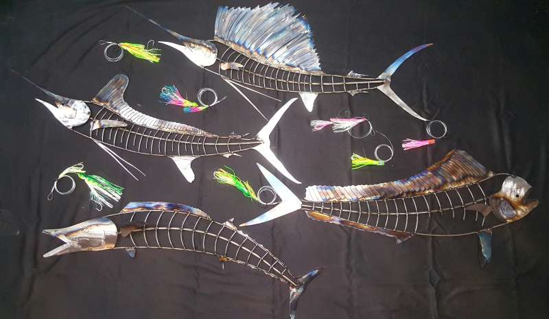 Photo Custom Metal Fish Sculptures saltwater deepsea marlin sailfish mahi dolphin wahoo Art Welded Reaper Custom Fabrication Welding Matt Greene welding welder King Tobaccoville Winston-Salem NC